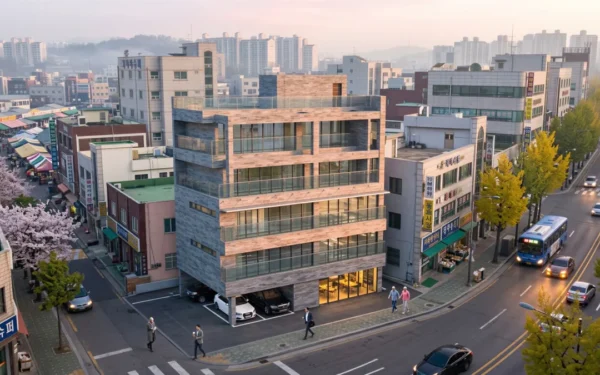 서울 가락동 건축 조감도 | 상업·업무시설 3D 시각화
